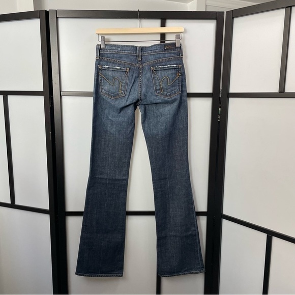 𝅺[25] Citizens of Humanity Kelly #001 Stretch Low-Waist Bootcut Dark Ombre Wash - Picture 4 of 15